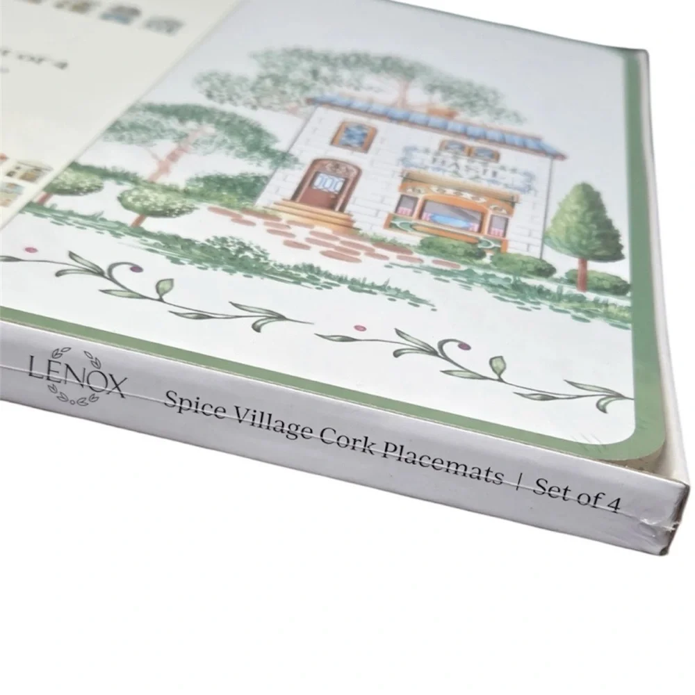 Rare Lenox Spice Village placemats set of 4